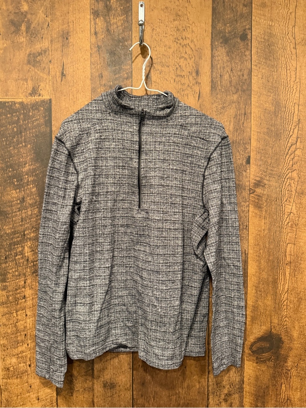 Lululemon Surge Warm 1/2 Zip pullover heathered grey small EUC